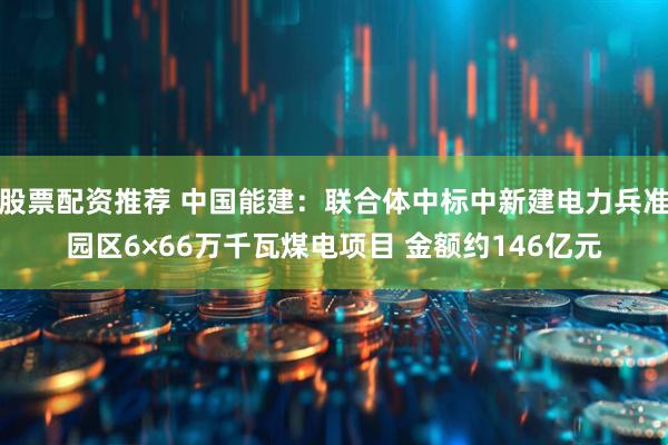股票配资推荐 中国能建：联合体中标中新建电力兵准园区6×66万千瓦煤电项目 金额约146亿元